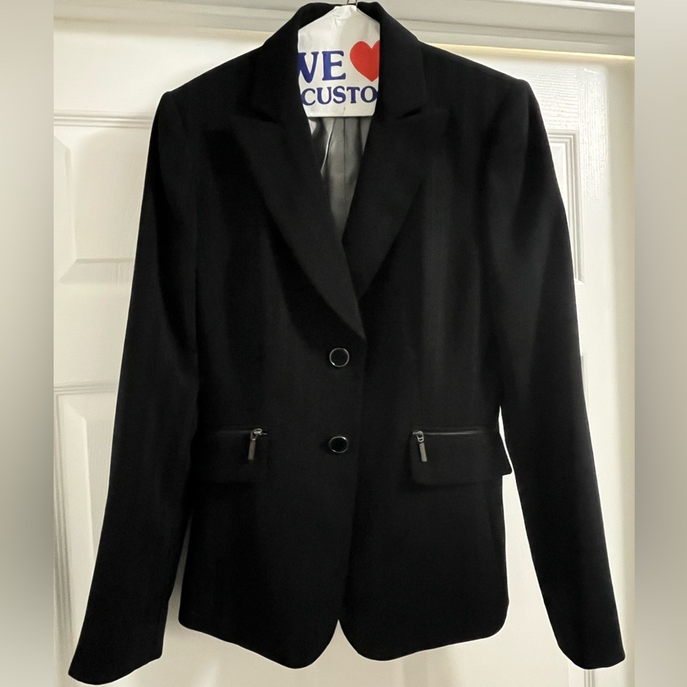Tahari ASL Classic Black Blazer